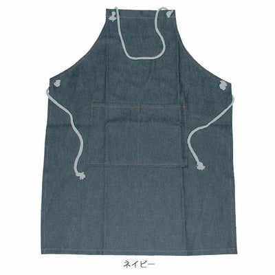 のばのば 通年作業服 作業着 デニム胸付き前掛けロープ 16