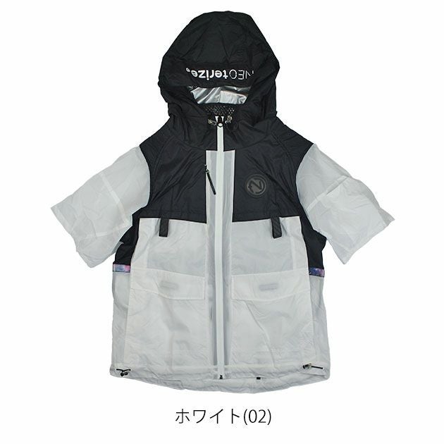 ネオテライズ NEOterize 空調作業服 作業着 AIRDUCT(エアーダクト) フーディー半袖ブルゾン AD-553