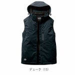 S～XL BURTLE バートル 防寒作業服 防寒着 ストレッチフーディ防寒ベスト（ユニセックス） 3264