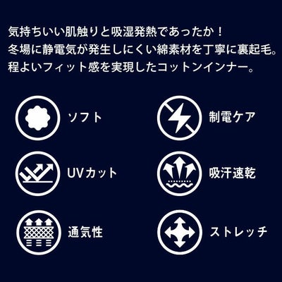 6L シンメン 秋冬インナー ウォームコットンパワータイツ（前開き） 0444