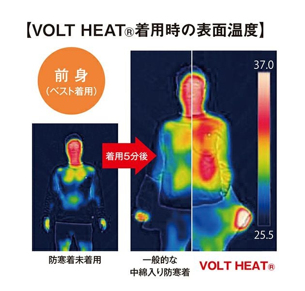 XXL CO-COS コーコス 秋冬作業服 作業着 VOLT HEAT 2WAYベスト G-8099