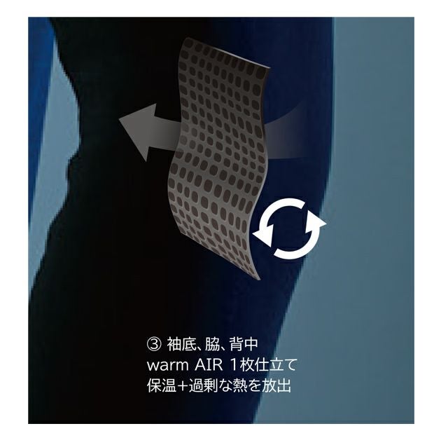 S～3L TSDESIGN 藤和 秋冬インナー ウインドストップハイネック 3225