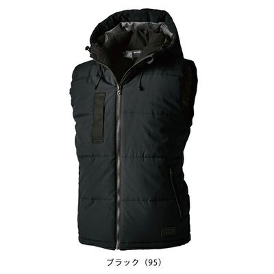 S～4L TSDESIGN 藤和 防寒作業服 防寒着 リフレクティブファイバーダウンベスト 1928