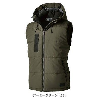 5L～6L TSDESIGN 藤和 防寒作業服 防寒着 リフレクティブファイバーダウンベスト 1928