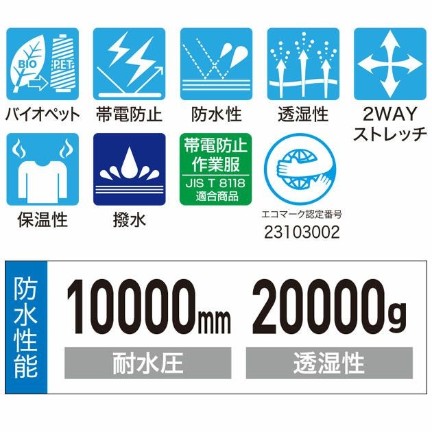 4L～5L XEBEC ジーベック 防寒作業服 防寒着 防水防寒ブルゾン 512