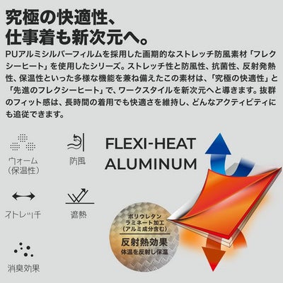 中国産業 秋冬インナー HOP-SCOT フレクシーヒート 防風タレ ヘルメット用 920021