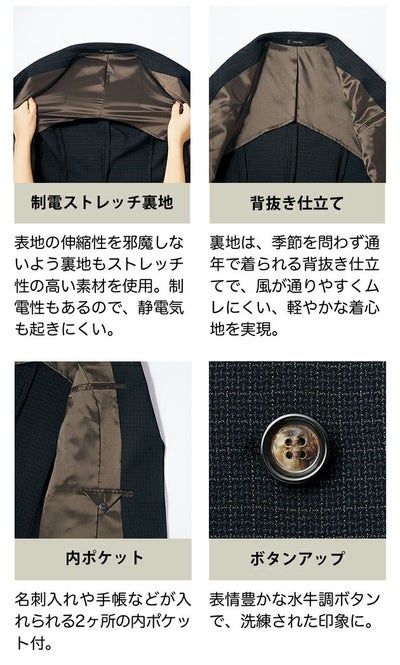 5～15 アイトス 秋冬作業服 作業着 レディースジャケット 46010