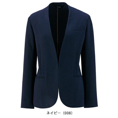 17～19 アイトス 秋冬作業服 作業着 レディースノーカラージャケット 46020