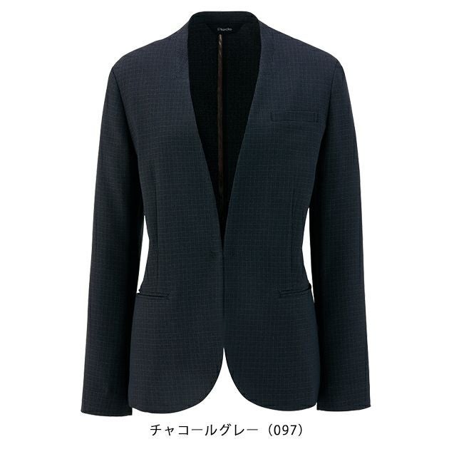 21～23 アイトス 秋冬作業服 作業着 レディースノーカラージャケット 46020