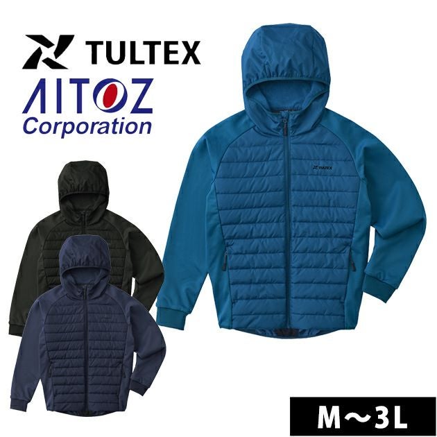 アイトス 防寒作業服 防寒着 TULTEX グラフェン中綿ニットコンビパーカ