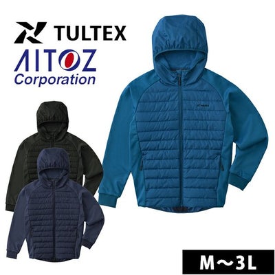 アイトス 防寒作業服 防寒着 TULTEX グラフェン中綿ニットコンビパーカ 23571