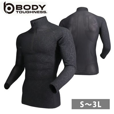 おたふく 秋冬インナー BTサーモエボエアー ミディアムウェイトハーフジップハイネックシャツ JW-249