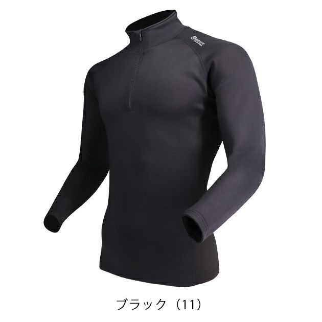 おたふく 秋冬インナー BTヒートブースト ヘビーウェイトハーフジップハイネックシャツ JW-187