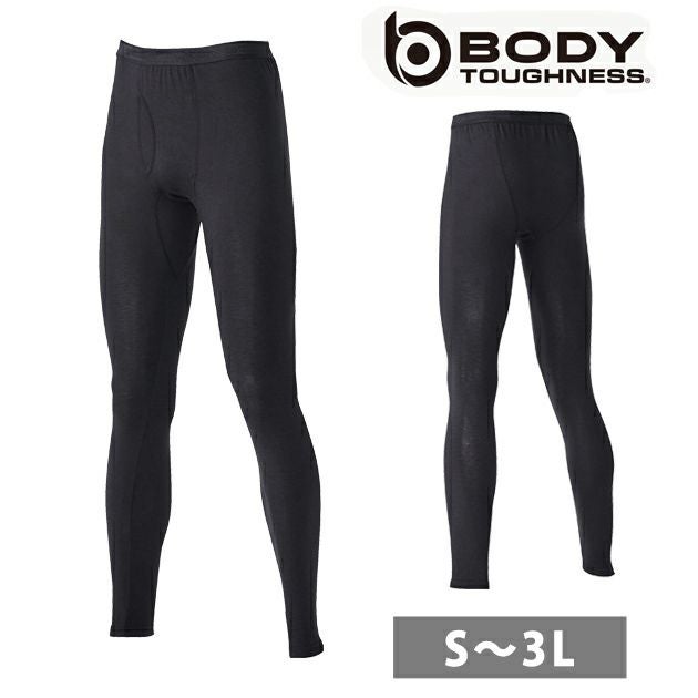 おたふく 秋冬インナー 発熱吸汗速乾前開きロングタイツ JW-153
