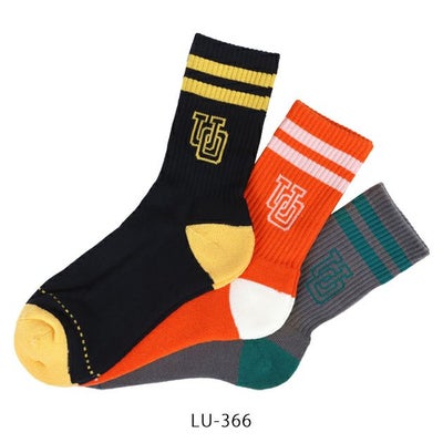 UNIVERSAL OVERALL ユニバーサルオーバーオール 靴下 クルーソックス3足組 LU-366・LU-364