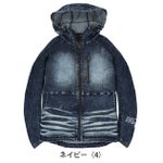 グローキックス GLOW KICK'S 春夏作業服 作業着 8oz接触冷感デニムパーカージャケット GKW-5100 ケイゾック