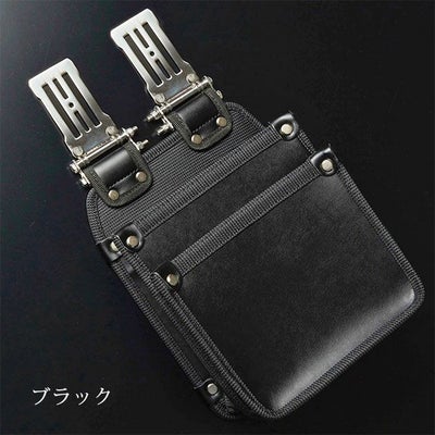 ネクストワーカーズ NEXT WORKERZ 腰道具 腰袋 EXIT 薄型腰袋2段M EXTUKB02MBK