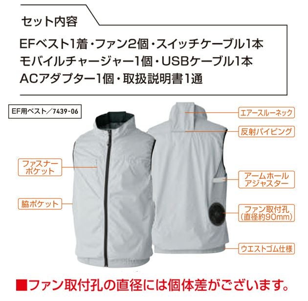 4L SOWA 桑和 空調作業服 作業着 コンプリートセット 19409