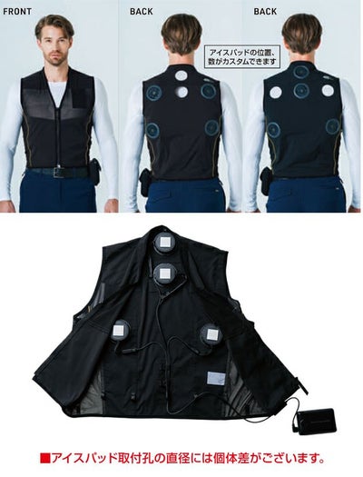 4L SOWA 桑和 冷却ペルチェ 作業着 アイスパッド・ベストセット 13209