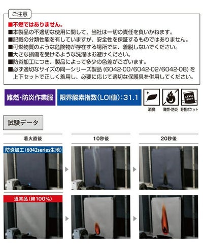 SS～3L SOWA 桑和 春夏作業服 作業着 カーゴパンツ（難燃、ワンタック、脇ゴム） 6042-08