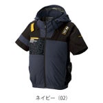 HUMMER ハマー 空調作業服 作業着 空調風神服チタンフード半袖ブルゾン 09905