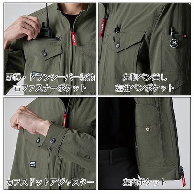 4L～5L BURTLE バートル 春夏作業服 作業着 ジャケット（ユニセックス） 5031