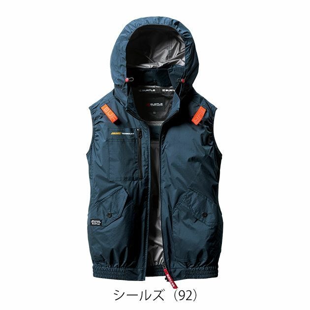 S～XXL BURTLE バートル 空調作業服 作業着 ACベスト（ユニセックス） AC2074