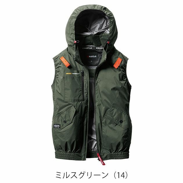 3XL BURTLE バートル 空調作業服 作業着 ACベスト（ユニセックス） AC2074