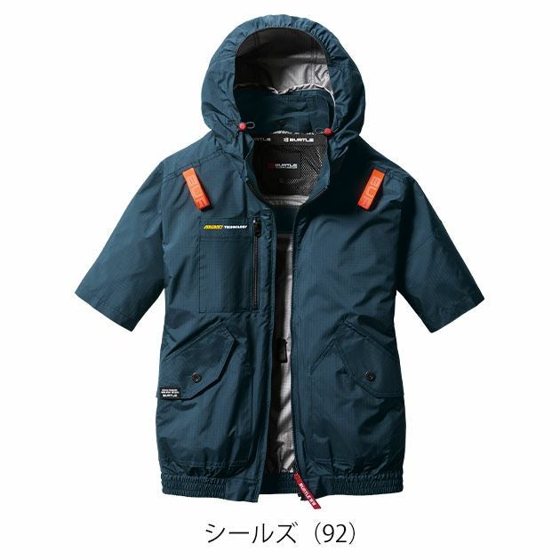 S～XXL BURTLE バートル 空調作業服 作業着 AC半袖ブルゾン（ユニセックス） AC2076