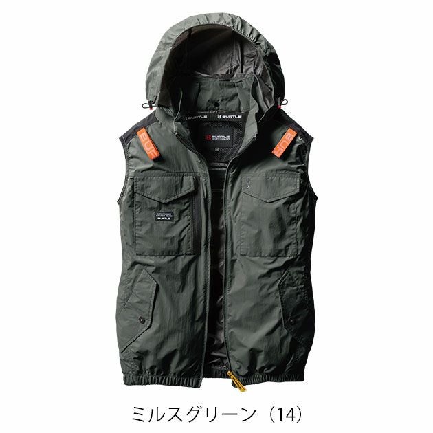 3XL BURTLE バートル 空調作業服 作業着 ACタクティカルベスト（ユニセックス） 2025年新作 AC1154