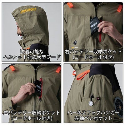 3XL BURTLE バートル 空調作業服 作業着 AC半袖ブルゾン（ユニセックス） AC2086