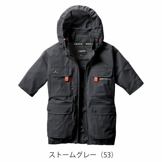 S～XXL BURTLE バートル 空調作業服 作業着 AC半袖ブルゾン（ユニセックス） AC2036