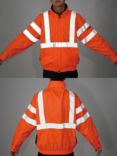 7L クロダルマ 空調作業服 作業着 高視認長袖ジャンパー 258921