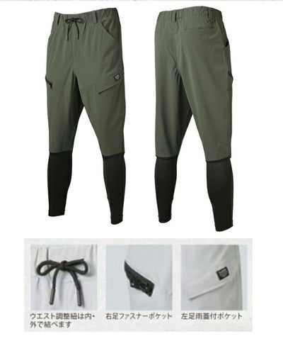 S～4L クロダルマ 春夏作業服 作業着 ハイブリッドニッカカーゴパンツ DG133