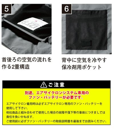 アイズフロンティア 空調作業服 作業着 フルハーネス対応・ユーロテイストA.S.半袖ジャケット 10225