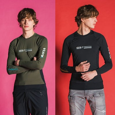 アイズフロンティア 春夏インナー 作業着 超冷感コンプレッションクルーネックシャツ 220