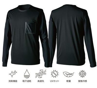 TSDESIGN 藤和 春夏作業服 作業着 TSDEOドッツ長袖Ｔシャツ 8515