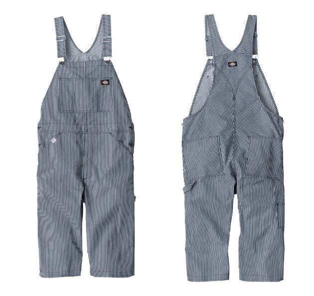 Dickies ディッキーズ つなぎ服 作業着 ライトストレッチヒッコリー オーバーショート丈 D-7103