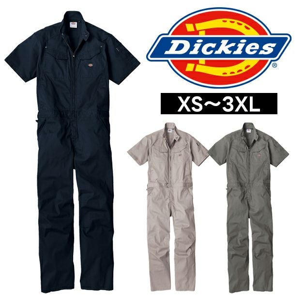 Dickies ディッキーズ つなぎ服 作業着 ストレッチヘリンボーン 半袖ツナギ D-912