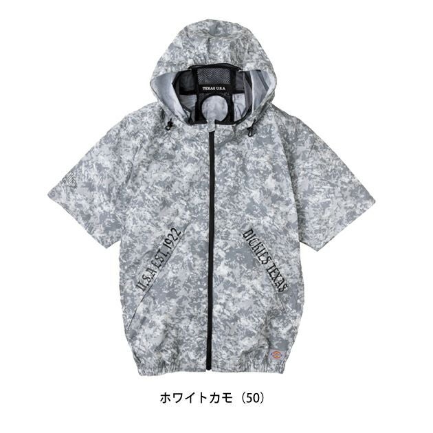 Dickies ディッキーズ 空調作業服 作業着 ボルトクール 半袖ブルゾン(ペルチェ ネックホルダー付) D-330
