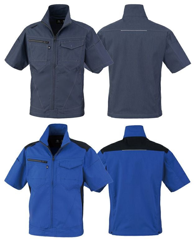 4L～6L CO-COS コーコス 春夏作業服 作業着 ストレッチ 半袖ブルゾン AG-3080