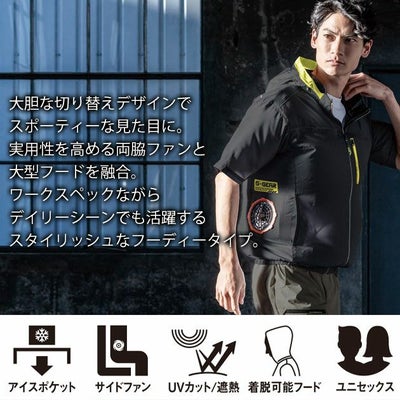 5L～6L シンメン 空調作業服 作業着 フレッシフードベスト 05572