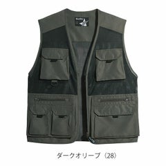 5L シンメン 通年作業服 作業着 マルチポケットメッシュベスト 06514 
