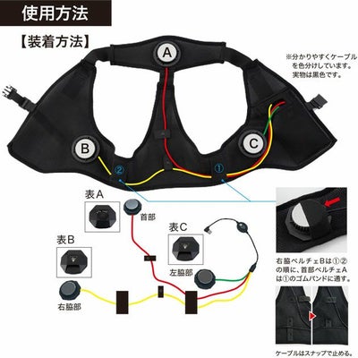 S～6L XEBEC ジーベック 冷却ペルチェ 作業着 ペルチェベストセット ベスト・ペルチェ・バッテリー3点セット 33008