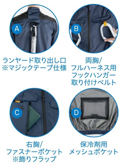 ビッグボーン 空調作業服 作業着 ベスト EBA5119/EBA5119K