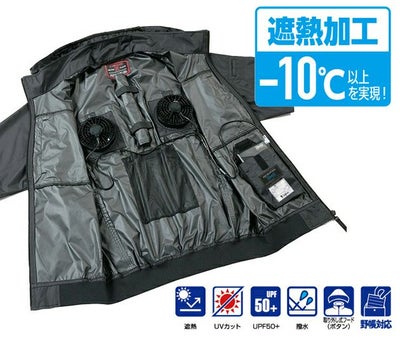 4L 自重堂 空調服 作業着 Z-DRAGON 空調服（R) 半袖ブルゾン 74400