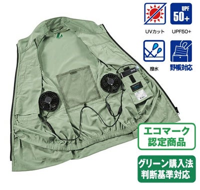 4L 自重堂 空調服 作業着 Z-DRAGON エコ空調服（R) ベスト 74280