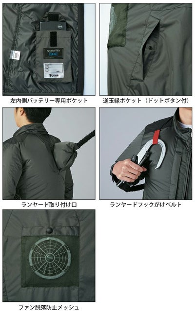 S～EL 自重堂 空調服 作業着 Z-DRAGON 空調服（R) 長袖ブルゾン 74330