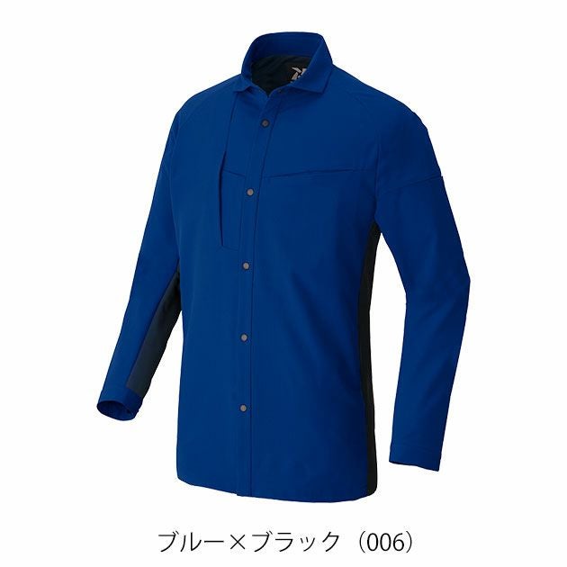 6L アイトス 春夏作業服 作業着 長袖シャツ（男女兼用） AZ-4235