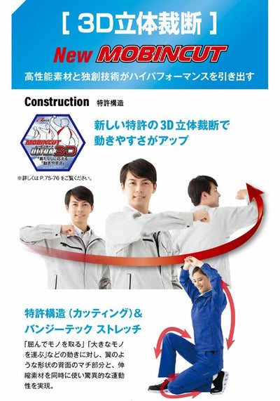 4L～5L アイトス 春夏作業服 作業着 半袖ブルゾン（男女兼用） AZ-6842